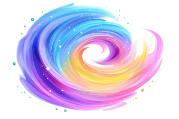 A whirlpool of light and color, inspired by the mysterious aurora borealis.