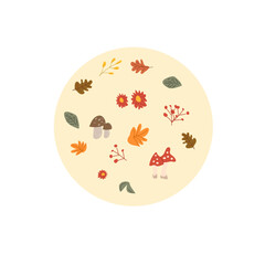 Autumn fall thanksgiving day banner or greeting card with leaves. Celebration design for harvest festival, thanks with food and flower autumn border. Fall thanksgiving day background.