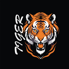 Fototapeta premium tiger head vector