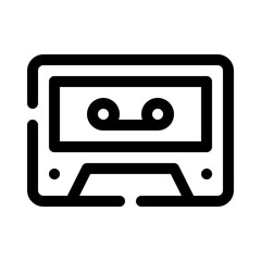 Obraz premium cassette line icon