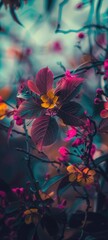 Fototapeta premium flower wallpaper reels size, colorful, i phone, i pad wallpaper.