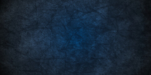 Abstract dark blue and stone grungy wall backdrop texture background. Blank black concrete texture surface background. dark texture chalk board and black board background.