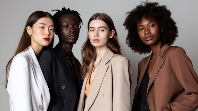 photo of four female models