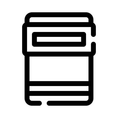 Fototapeta premium shield line icon