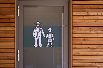 Eingang einer öffentlichen MännerToilette