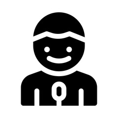 journalist glyph icon