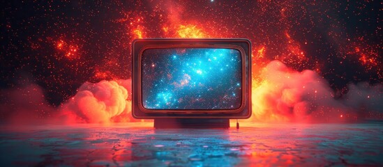 Retro TV with a Cosmic Display