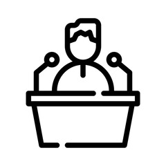 discourse line icon