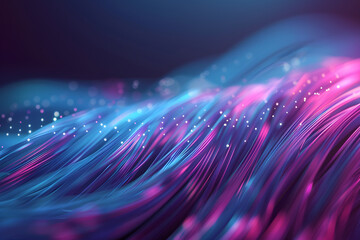 Abstract background of fiber technology lights