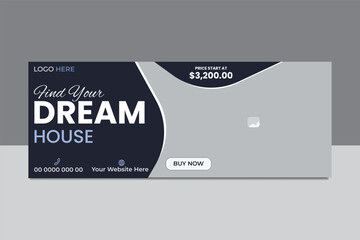 creative facebook cover design template.