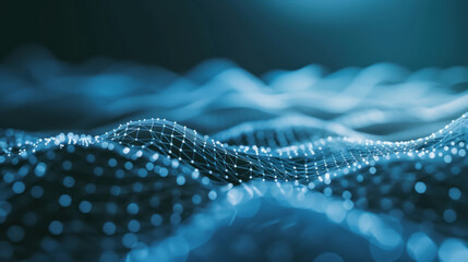 Computer algorithm intelligence concept, realistic technology background