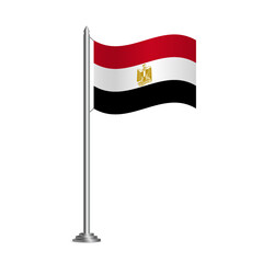 Background with flag of Egypt. Vector Illustration.
