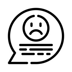 sad line icon
