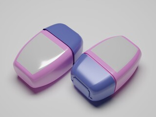 Petroleum jelly jar 3d illustration white background 