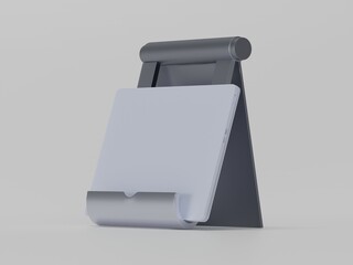 Laptop with stand 3d illustration 