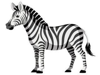 Zebra vector illustration, cute animal vector illustration, Zebra illustration vector, cute Zebra cartoon illustration