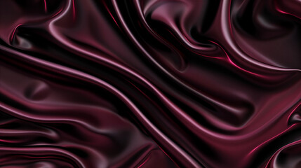 Fototapeta premium dark burgundy abstract background. Silk satin fabric. Elegant luxury.