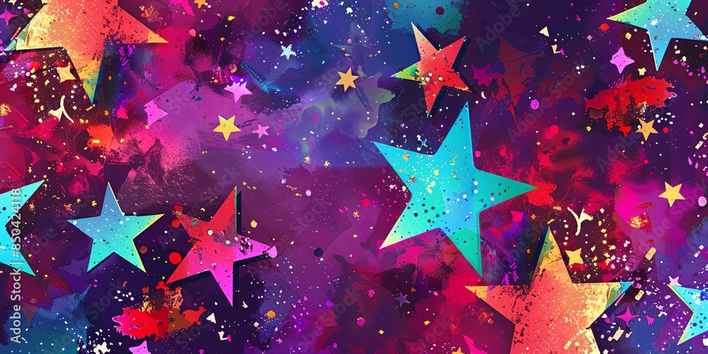 Wall mural starry background texture