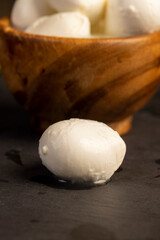 milk food soft cheese in brine