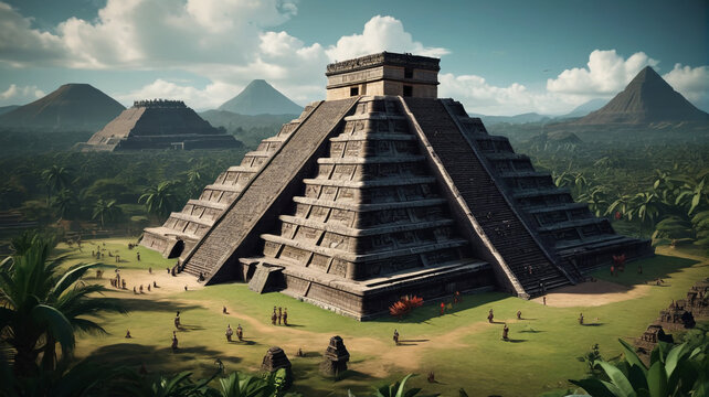 Fascinating ancient civilizations of Mesoamerica, including the Aztecs and the Olmecs, Generative AI