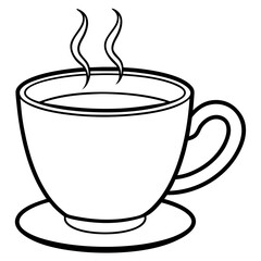 cup of coffee with steam