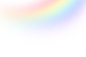 Blurred Rainbow Overlay Texture with Transparent Background