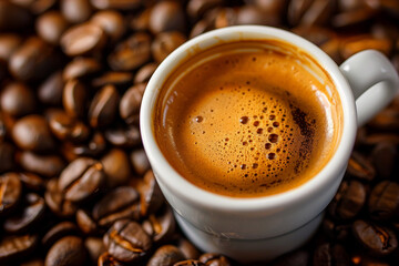 Fototapeta premium Modern classic interior coffee shop with friendly barista tasty takeout drink, Generative AI
