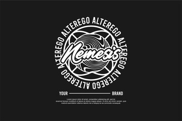 nemesis streetwear urban fashion template for printing	