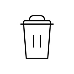 trash line icon