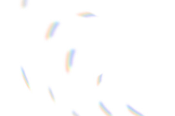 Blurred Rainbow Overlay Texture with Transparent Background