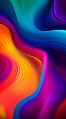 Obraz premium Abstract colorful waves