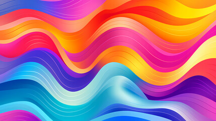 Obraz premium Abstract colorful waves