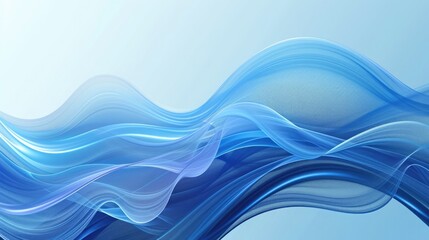 Abstract blue wave shape background