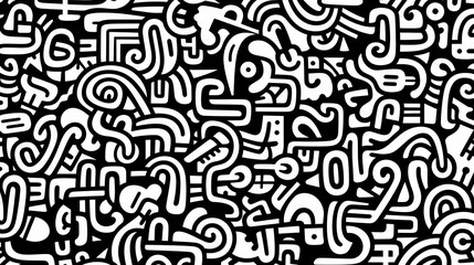 Abstract graffiti art pattern
