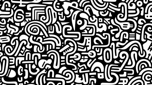 Abstract graffiti art pattern