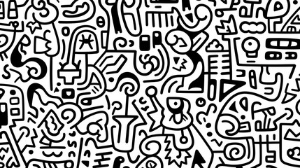 Fototapeta premium Abstract graffiti art pattern