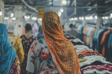 workers at fast fashion industry ethical concerns and social issues about poor working conditions and exploitation