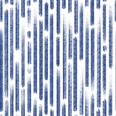 Seamless abstract geometric pattern with lines, brush strokes. Digital background on white, blue colors. Illustration. Design for textile fabrics, wrapping paper, background, wallpaper, cover.
