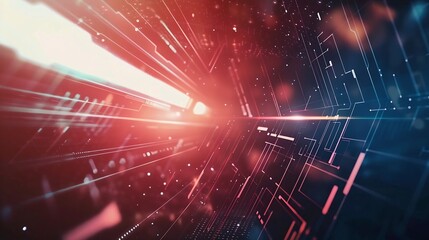 Video overlay template futuristic cyber and technology concept : Generative AI