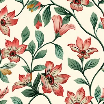 summer floral pattern for febric, print design, wallpaper, background