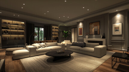 Fototapeta premium living room interior