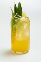 summer lemonade in the glass