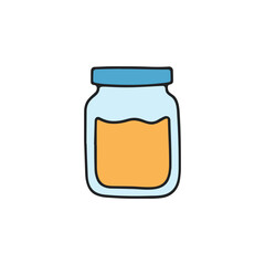 illustration bottle or jar of jam