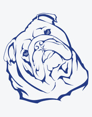 Cheerful and Funny English Bulldog. Check out this adorable vector clipart of a cheerful and funny English Bulldog. Great for making cards, posters, children's books and other creative projects.