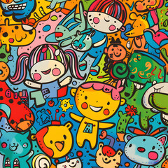 cartoon illustrator card or background .