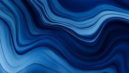 Fototapeta premium Dark Navy Ocean Wave: Abstract Watercolor Paint with Liquid Grunge Texture Background