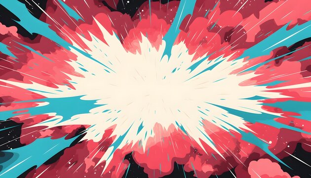 comic background featuring a thunder flash, Comic abstract pop art background featuring a thunder, comic background featuring a thunder flash