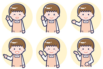 男性保育士のポーズセット_03