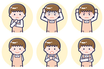 男性保育士のポーズセット_05