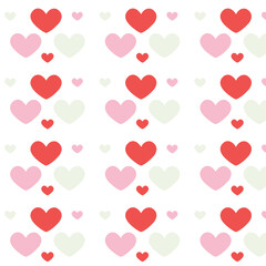 seamless background with hearts